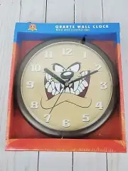 Tazmanian Devil Quartz Wall Clock By Westclox WB Looney Tunes New Collectible