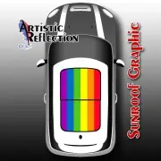 Rainbow Flag Sunroof Graphic for MINI Cooper R50, R53, R56, R55, R60, F56
