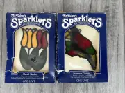 Vintage (2) 1981 Mr. Culver's Sparklers stain glass look Freshener Sun Catchers