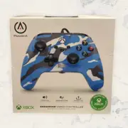 067) PowerA Enhanced Wired Controller for Xbox Series X|S - Blue Camo Brand New