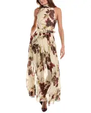 Nicholas Lucia Silk-Blend Midi Dress