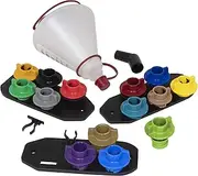 Lisle 19912 Multi-Application Oil Funnel Set, 14 Pc, Green