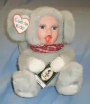 MARTY MOUSE -CUDDLE-KIDS 2000 PORCELAIN HEAD MOUSE- GEPPEDDO- NEW IN BOX w/TAGS