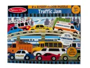 Melissa & Doug Traffic Jam Jumbo Jigsaw Floor Puzzle, 24 Pcs, 2 X 3 Feet New