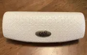 NEW Cafe Lunettes Eyewear Glasses Case Clam Shell White / Red W/ Cleaning Cloth