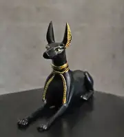 Ebros Egyptian Classical God Anubis Jackal Dog Figurine 5.5"L Deity of Afterlife