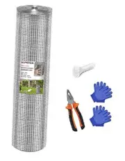 Hardware Cloth 1/2 inch 36 x 50 Ft Mesh 19 Gauge Chicken Wire Mesh- Hot Dip