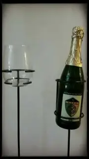STEMLESS Wine Glass Holder**2 Outdoor Wine Glass & 1 Wine Bottle
