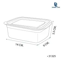 在飛比找蝦皮購物優惠-Combo 3 塑料食品收納盒,JCJ 泰國長方形食品收納盒