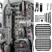 HEMSK Days Rigid Molle Panels for Vehicles - Heavy-Duty Aluminium Alloy Organizer for Modular Storage & Display - Eco-Friendly & Versatile