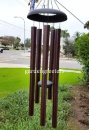 LARGE 44" WIND CHIME BROWN 44" LARGE WIND CHIME