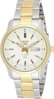 [SEIKO] 5 Automatic Silver Dial Two-tone Men's Watch SNKP14J1