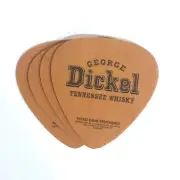 GEORGE DICKEL TENNESSEE WHISKEY GUITAR PICK DRINK COASTERS LOT OF 4