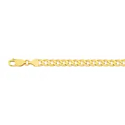 9ct Gold 20.5cm Solid Curb Bracelet