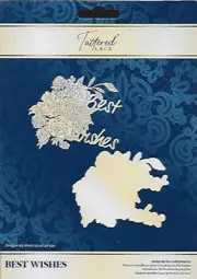 TATTERED LACE Cutting Die - BEST WISHES -Grown Together