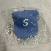 Supreme World Famous S Logo 6 Panel Hat Columbia/University Blue SS25 Snap Back