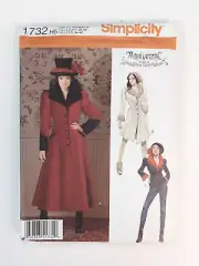 Simplicity 1732 Costume Sewing Pattern Womens Cosplay Halloween