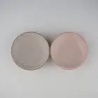 Hibiki Plate Round SS Kaoline Handmade Kyo-yaki/Kiyomizu-yaki JAPAN fuuu BRAND