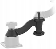 RAM Mounts 6 Inch Curved Extension Swing Arm for Horizontal/Vertical Mount, 1.5 Inch Ball Size
