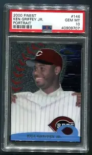 2000 Topps Finest Ken Griffey Jr. Portrait #146 PSA 10 GEM MINT HOF