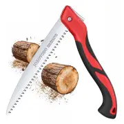 10 Inch Folding Saw Laser-Cut Teeth Pruning Saw for Tree Trimming, D2 Steel H...