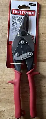 NOS Craftsman USA Left Cut Aviation Snips 42717