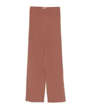 Issey Miyake Hatching Pleated Straight Trousers 2 brown