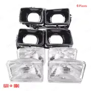 Fits Isuzu FTR Rocky 175HP 1984 - '95 Set Housing Bucket Head Lamp Glass Lights