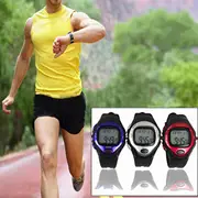 Exercise Pulse Heart Rate Monitor Calorie Counter Sports Watch (Black/Silver)