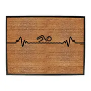 Swimming Pulse - Funny Novelty Doormat Man Cave Floor mat