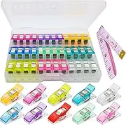Sewing Clips for Fabric, Pack of 40, Wonder Mini Clamps, Quilting Clips, Multi-Color Crafting Tools for Fabric Sewing Binding Crafting.
