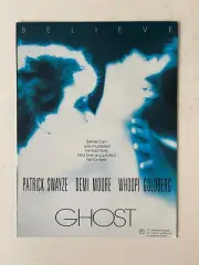 Ghost Australian Cinema Flyer Patrick Swayze Demi Moore