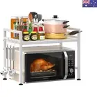 Extendable Microwave Oven Rack, Adjustable Microwave/Toaster Shelf Heavy Duty...