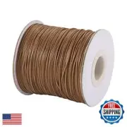Craftdady 175 Yards 0.5mm Waxed Polyester Cord Braided Thread String with Rol