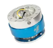 NRG Gen 1.5 Quick Release - Silver Body / Blue Chrome Ring (for: Volkswagen)