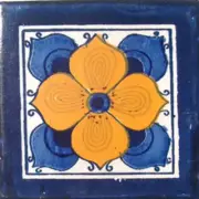 90 MEXICAN CERAMIC TILES WALL OR FLOOR USE CLAY TALAVERA MEXICO POTTERY #C010