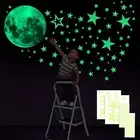 Glow in the Dark Wall Stickers,435 Pcs Glow in the Dark Stars and Moon Wall D...