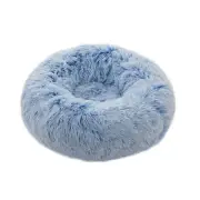 Calming Donut Dog Bed Large, Plush Round Cuddler Dog & Cat Bed, Anit-Anxiety ...