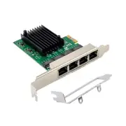 4 Port RJ45 Gigabit Ethernet PCI-Express X1 Network Adapter Card VLAN Server NIC