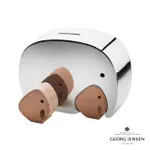 【GEORG JENSEN 官方旗艦店】MONEYPHANT 母子大象存錢筒(不鏽鋼 橡木)