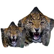 Cool and Scary Wildlife Cheetah Towel with Hood