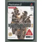 PS2 潛龍諜影3 食蛇者 METAL GEAR SOLID 3 SNAKE EATER 日版初回版 全新