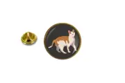 pins pin's badge metal lapel hat button cat ref2