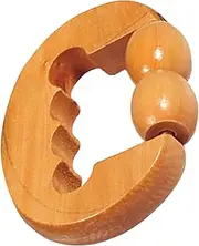 Manual Roller Massager - Handheld Wooden Massage Roller, Natural Wood Massage Tool | Body Massager for Neck, Back, Legs, Face, Relaxing therap, Portable Muscle Relief Roller for Home Use