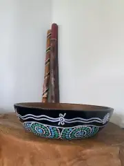 australian aboriginal art designed fruit bowls