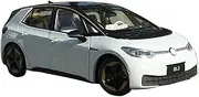 Scale Finished Model Car 1:18 Scale Diecast for Volkswagen ID.3 SUV ID3 Alloy Simulation Car Model Vehicle Souvenir Ornaments Display Miniature Replica Car(White)