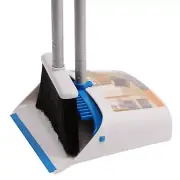 Long Handle Broom and Dustpan Set,Upright Dust Pan Combo for Home, Kitchen, R...