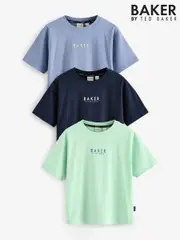 Baker by Ted Baker 100% Cotton T-Shirts 3 Pack (AB5473) | $69 - $78