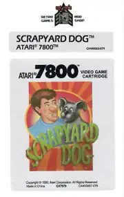 Atari 7800 Replacement Label - Scrapyard Dog