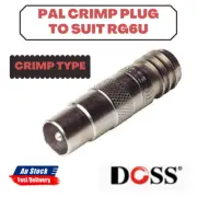 DOSS PAL CRIMP PLUG TO SUIT RG6U